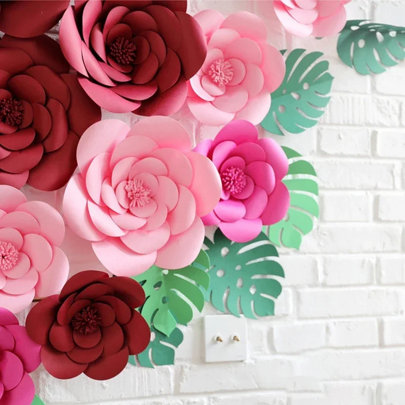 Baby Nursery Kit - DIY Yapay Büyük Kağıt Gül Çiçek