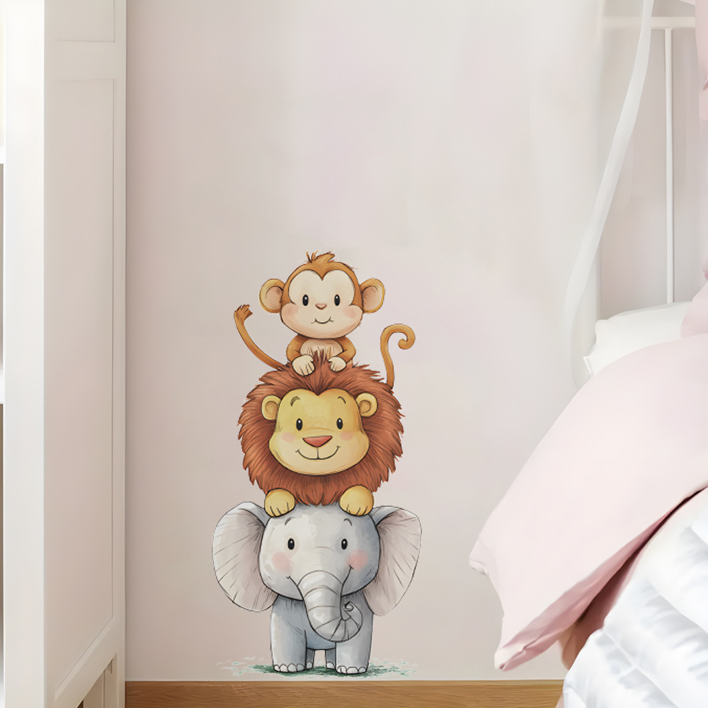 Baby Nursery Stickers - Sevimli Orman Hayvanları Duvar Çıkartmaları Odalar