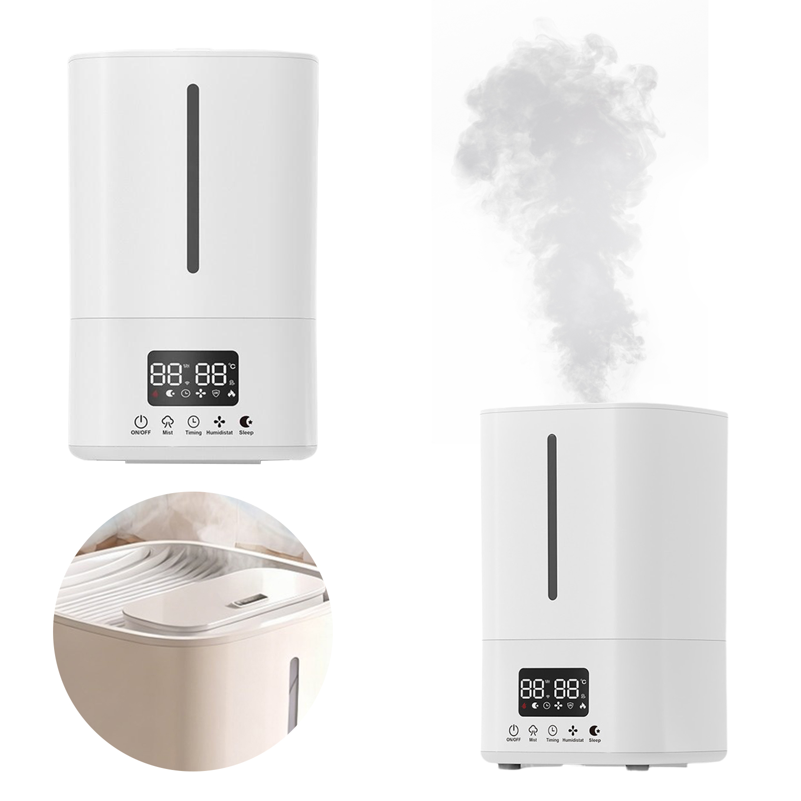 Baby Nursery Air Purifier - 5L Akıllı Nemlendirici, Hava Temizleyici, Serin