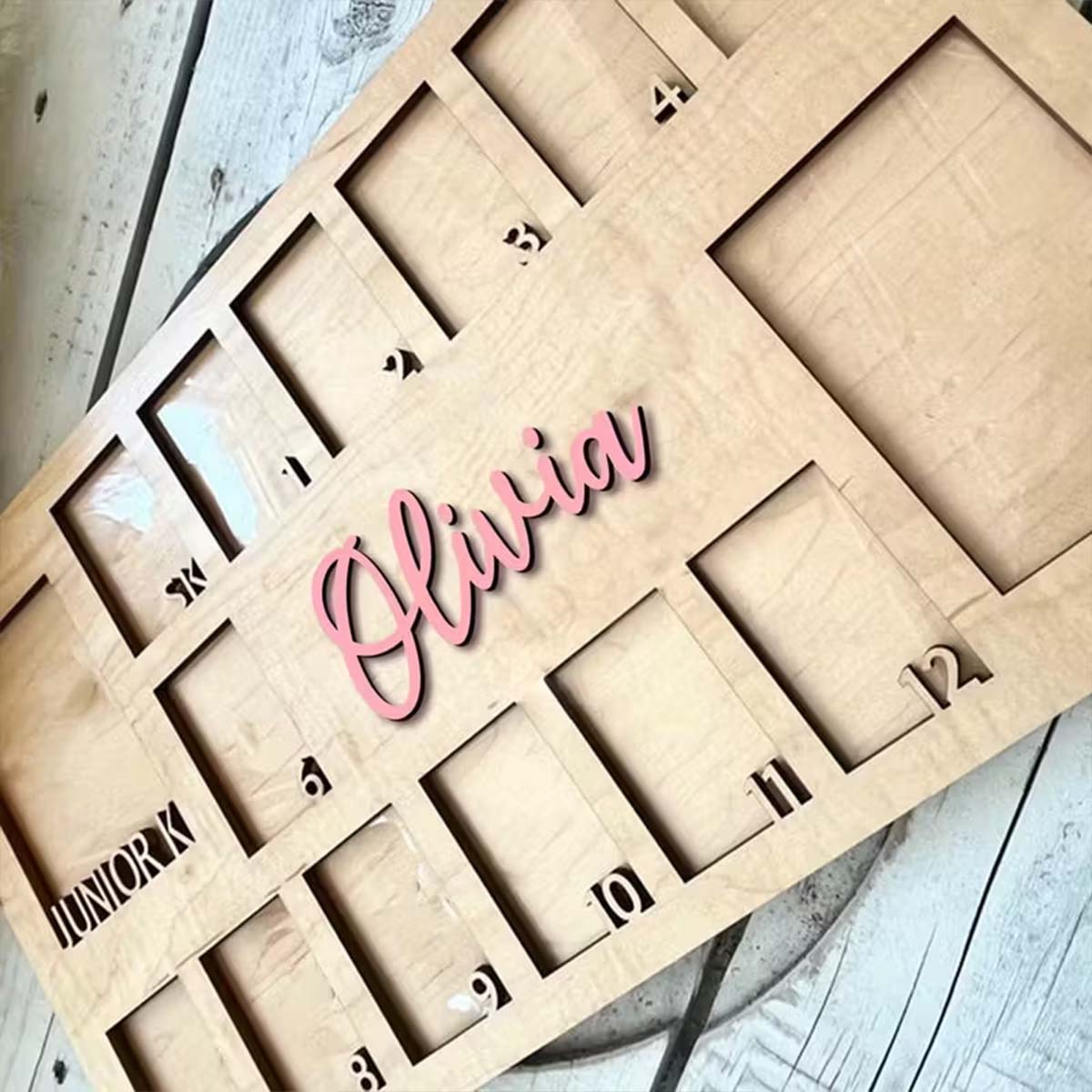 Photo Frame Baby - Özel Fotoğraf Çerçevesi Ahşap Levha Tabelası,