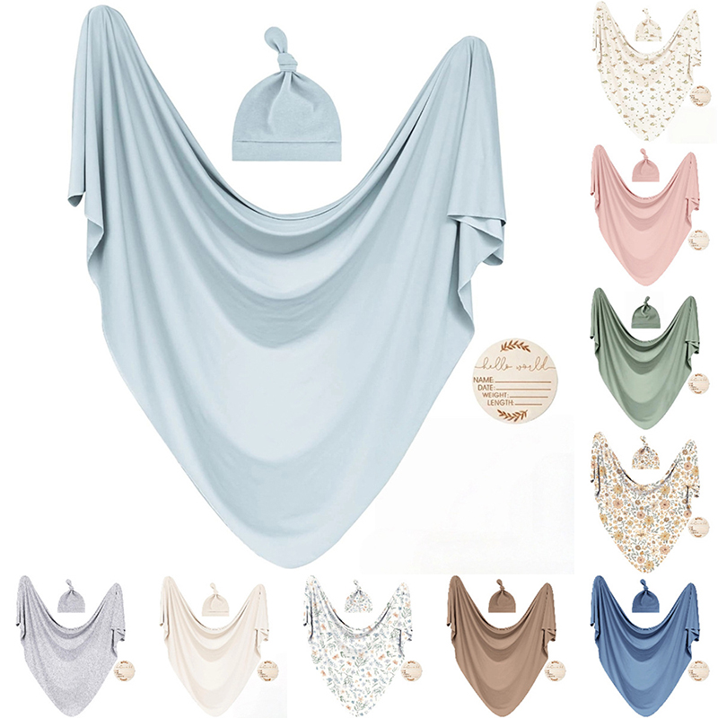 Baby Nursery Kit - Bebek Kundaklama Battaniyeleri ve Uyumlu Bere