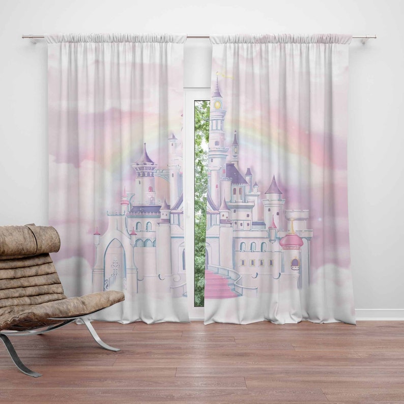 Baby Nursery Blackout Curtains - Prenses Kalesi Kreş Perdesi Çocuk Odası