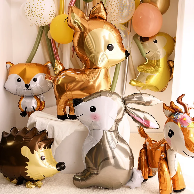 Baby Nursery Jungle Theme - Orman Safari Tema Geyik Folyo Balon