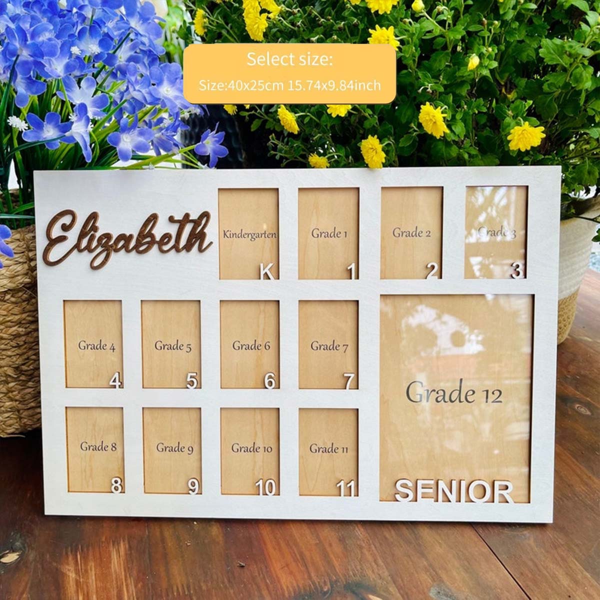 Photo Frame Baby - Özel Fotoğraf Çerçevesi Ahşap Levha Tabelası,