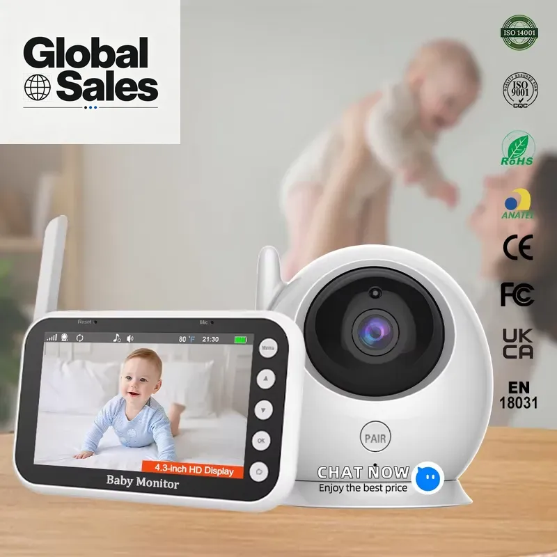Baby Nursery Camera - 4.3 İnç Bebek Monitörü, Uzaktan Kumandalı