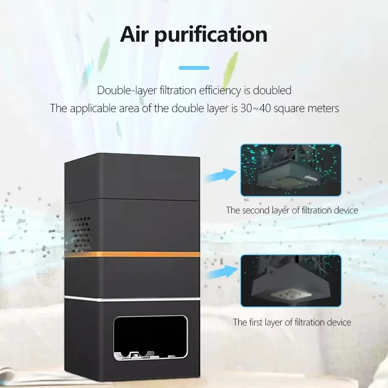 Baby Nursery Air Purifier - Taşınabilir Bebek Odası Hava Temizleyici Kare