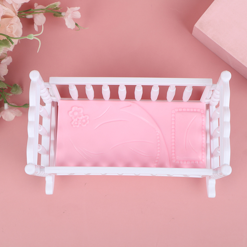 Baby Nursery Dolls - Mini Bebek Çıngırak Oyuncak Pembe Beyaz