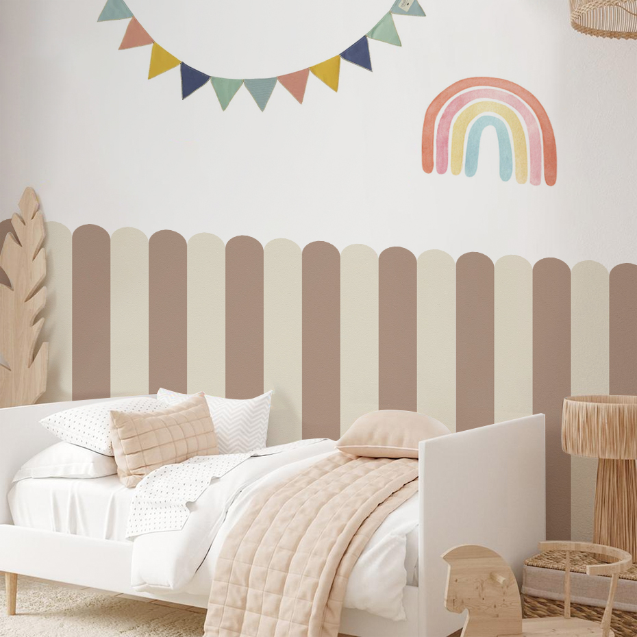 Baby Nursery Stickers - Çok renkli Dikey Çizgili Ark Duvar