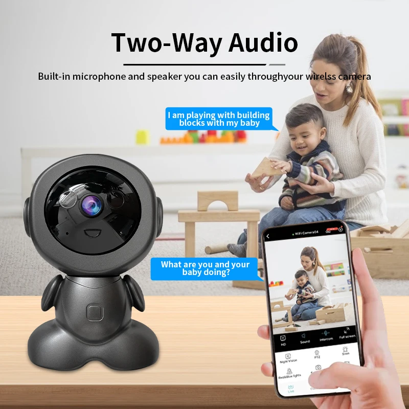 8MP Wifi Gözetim Robot Kameras - Baby Nursery Camera incelemesi ve fiyatı