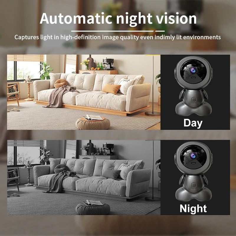 8MP Wifi Gözetim Robot Kameras - Baby Nursery Camera incelemesi ve fiyatı