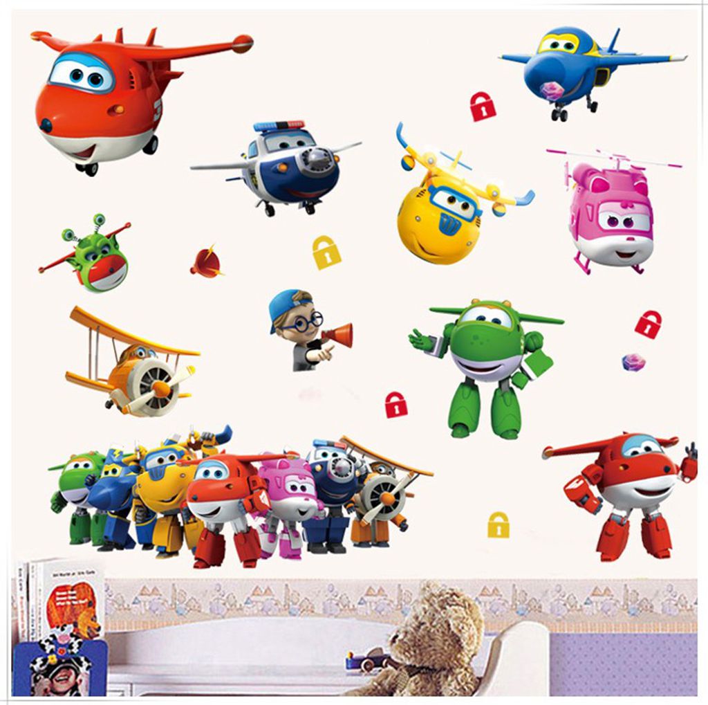 Sıcak Karikatür Süper Kanatlar - Baby Nursery Stickers incelemesi ve fiyatı