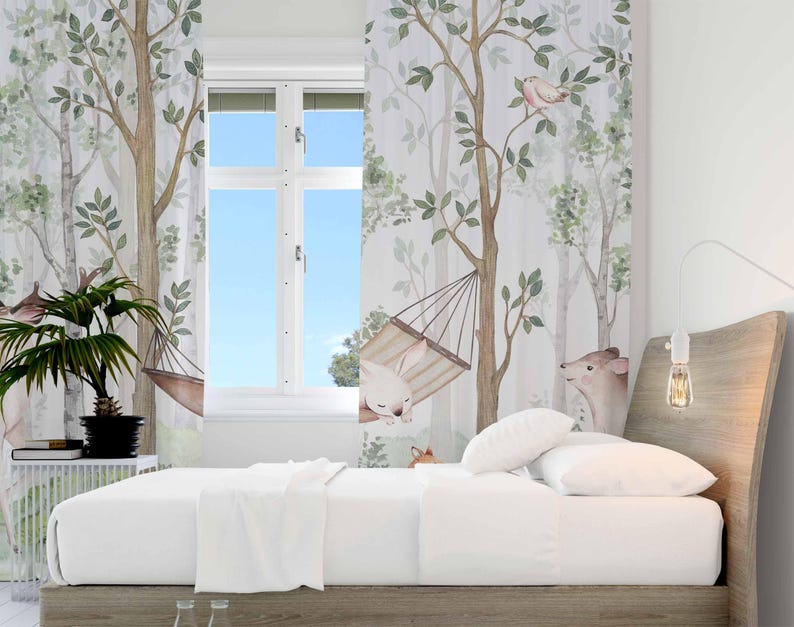Orman Hayvanları Perdeleri Çoc - Baby Nursery Curtains incelemesi ve fiyatı