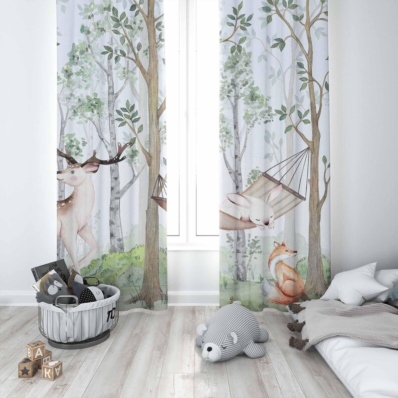 Orman Hayvanları Perdeleri Çoc - Baby Nursery Curtains incelemesi ve fiyatı