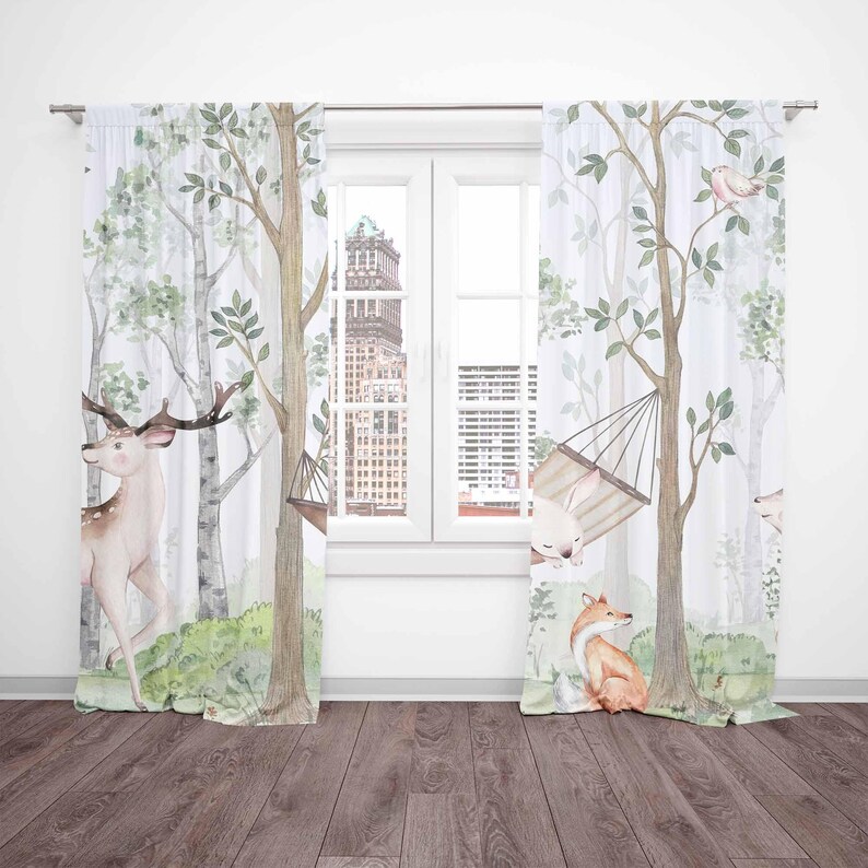 Orman Hayvanları Perdeleri Çoc - Baby Nursery Curtains incelemesi ve fiyatı