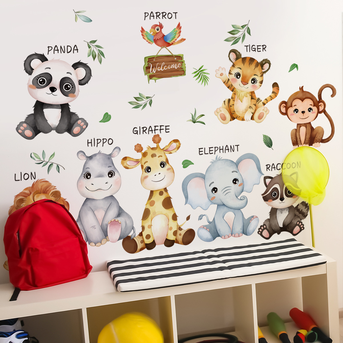 Orman Hayvanları duvar çıkartm - Baby Nursery Jungle Theme incelemesi ve fiyatı