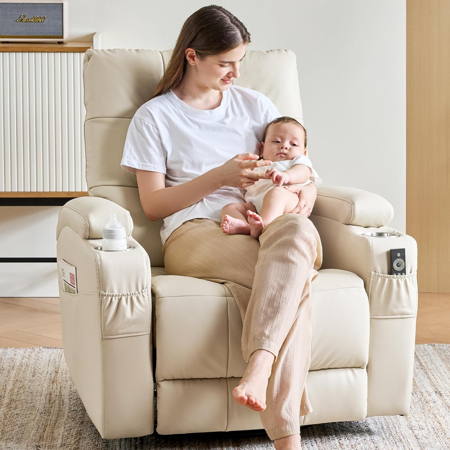 # Deri Yatar Koltuk, Döner Sal - Rocking Chair Nursery incelemesi ve fiyatı