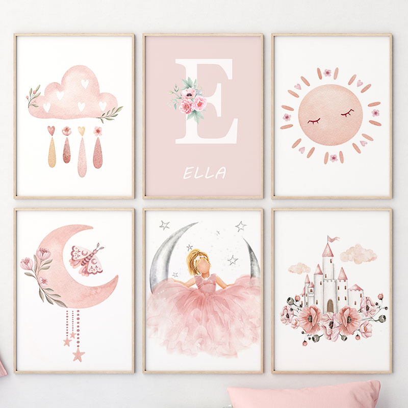 Pembe Melek Kız Güneş Ay Bulut - Baby Nursery Girl incelemesi ve fiyatı
