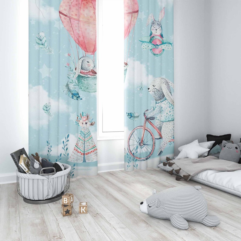 Küçük Tavşan Kreş Perdesi Çocu - Baby Nursery Blackout Curtains incelemesi ve fiyatı