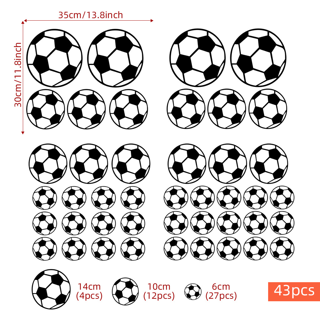 43 adet futbol duvar çıkartmal - Baby Nursery Stickers incelemesi ve fiyatı