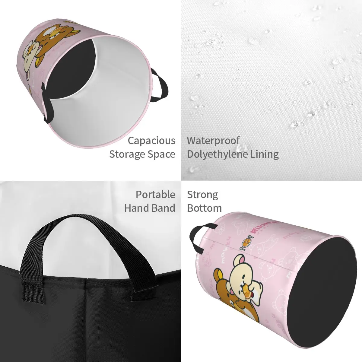 Kawaii Karikatür Rilakkuma Ayı - Laundry Hamper Nursery incelemesi ve fiyatı