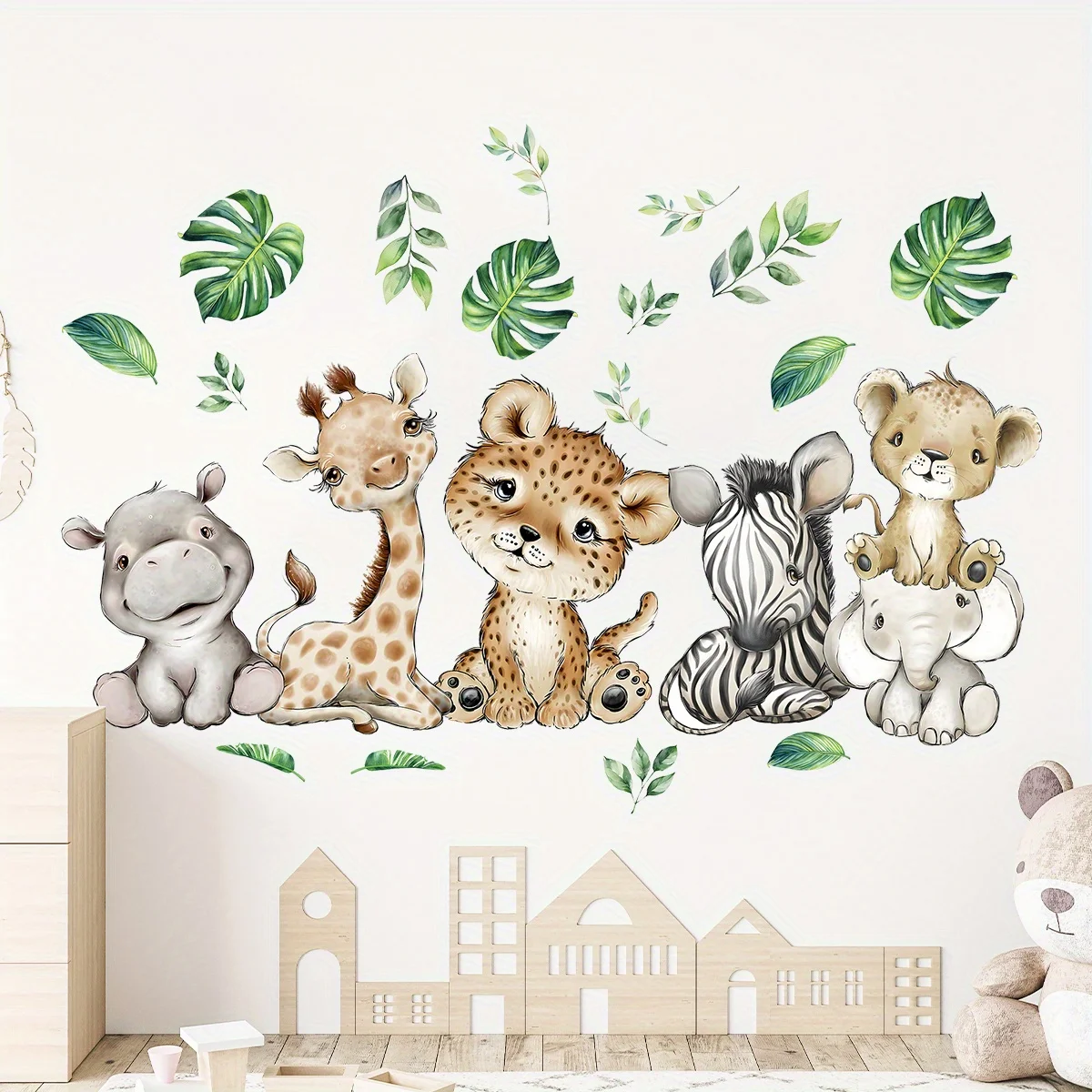 1 adet karikatür sevimli su ay - Baby Nursery Stickers incelemesi ve fiyatı