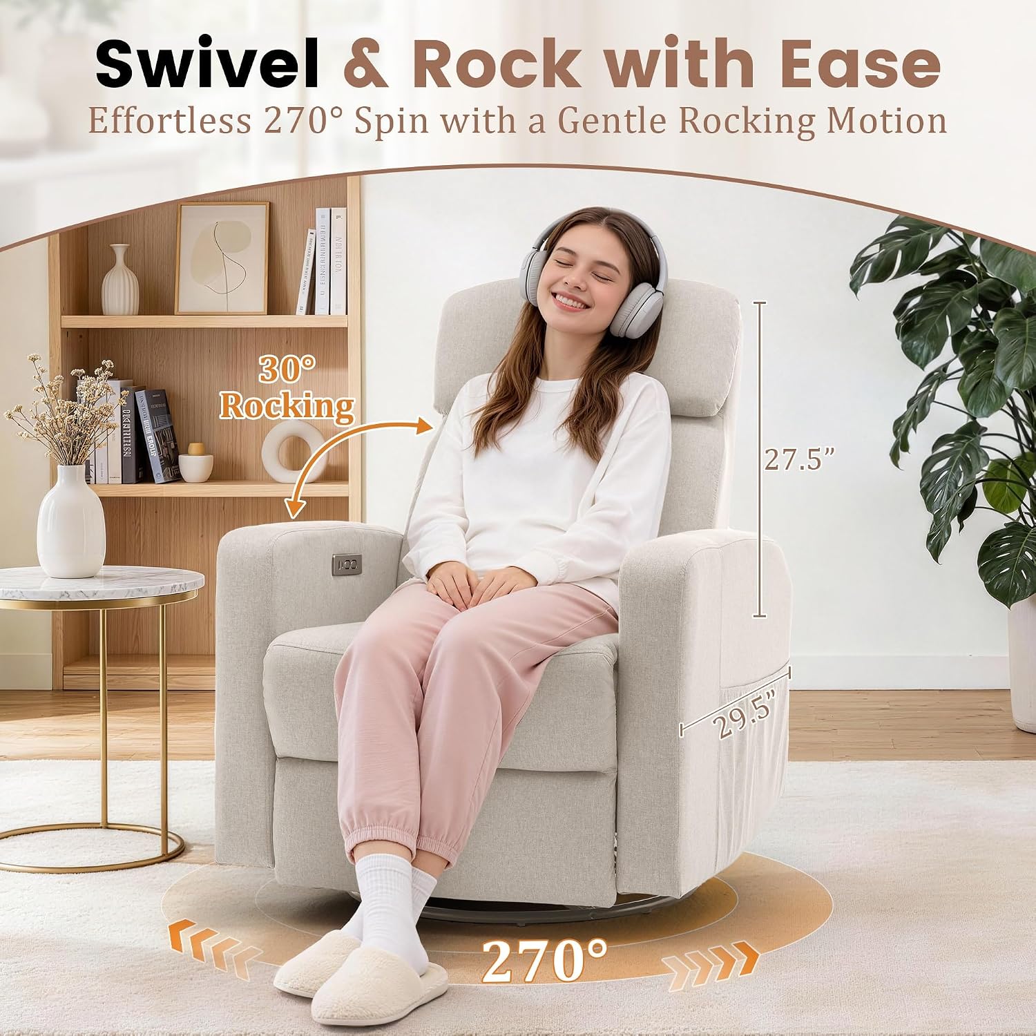 Yetişkinler için Elektrikli Ya - Rocking Chair Nursery incelemesi ve fiyatı