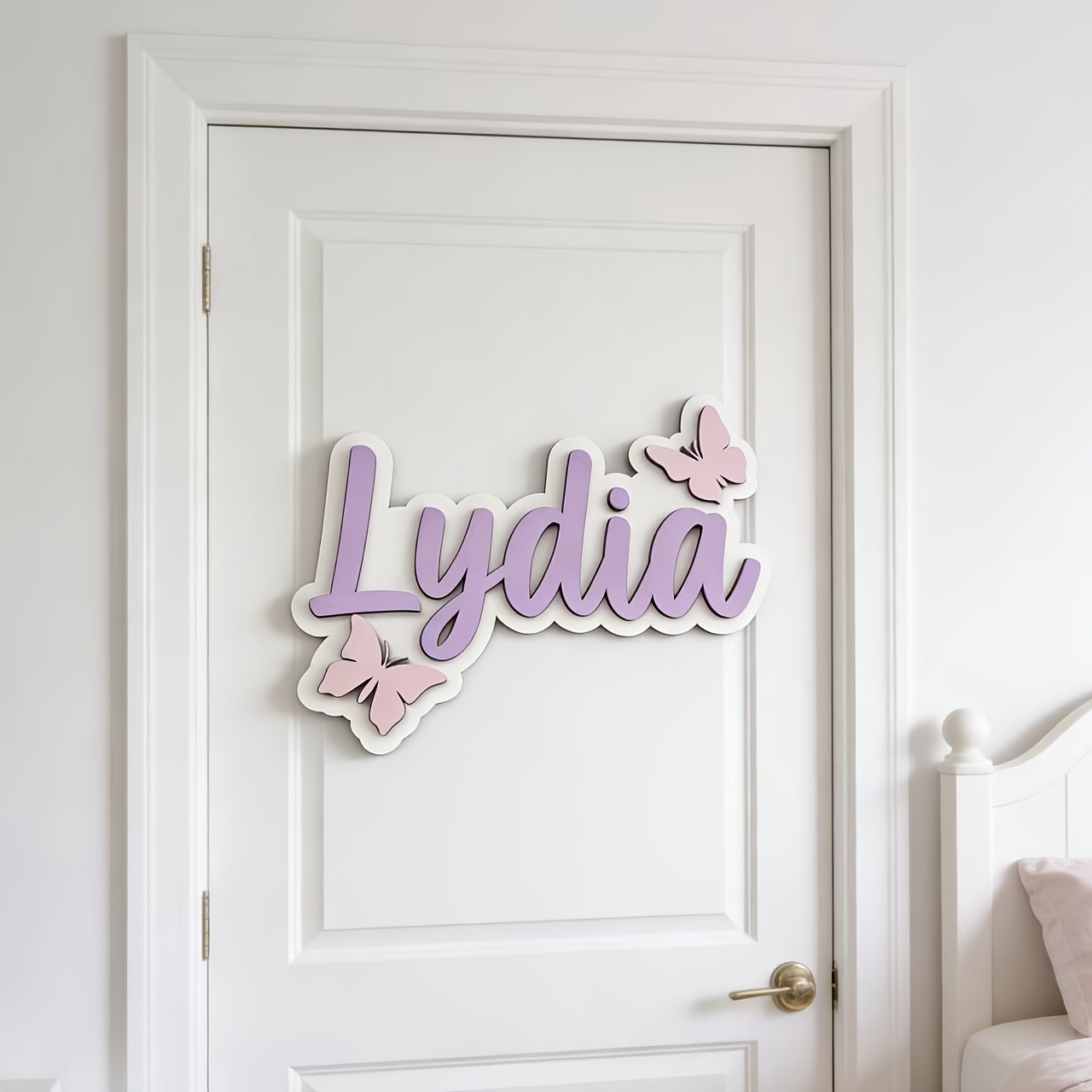 Kişiye Özel Mavi ve Pembe Kele - Baby Nursery Sign incelemesi ve fiyatı