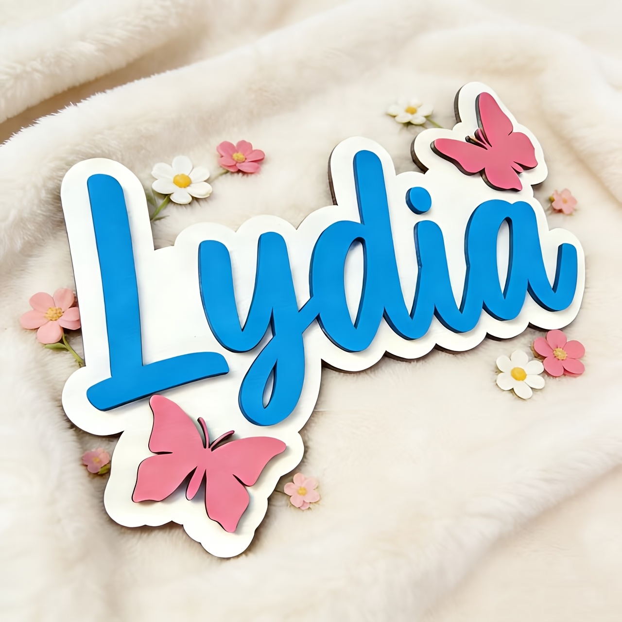 Kişiye Özel Mavi ve Pembe Kele - Baby Nursery Sign incelemesi ve fiyatı