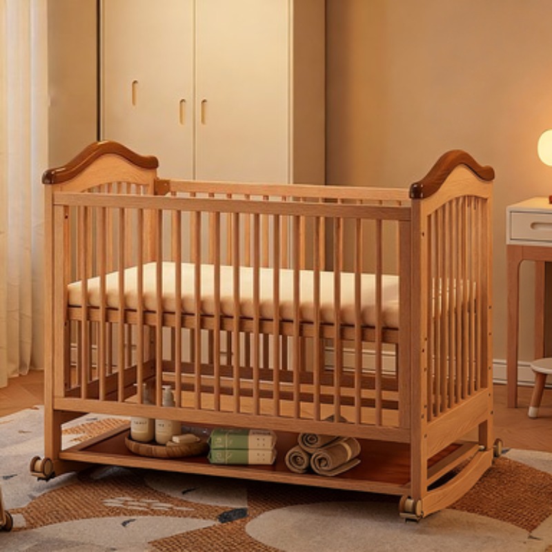 Masif Ahşap Bebek Karyolası Ay - Convertible Crib Set incelemesi ve fiyatı