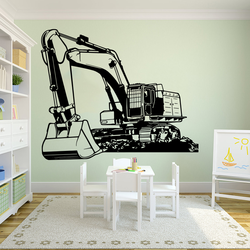 Büyük Ağır Ekipman Ekskavatör  - Baby Nursery Stickers incelemesi ve fiyatı