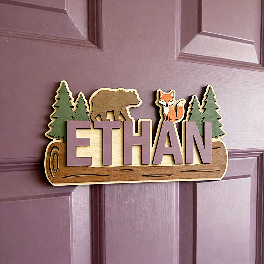 Orman Hayvanı Kişiselleştirilm - Baby Nursery Sign incelemesi ve fiyatı