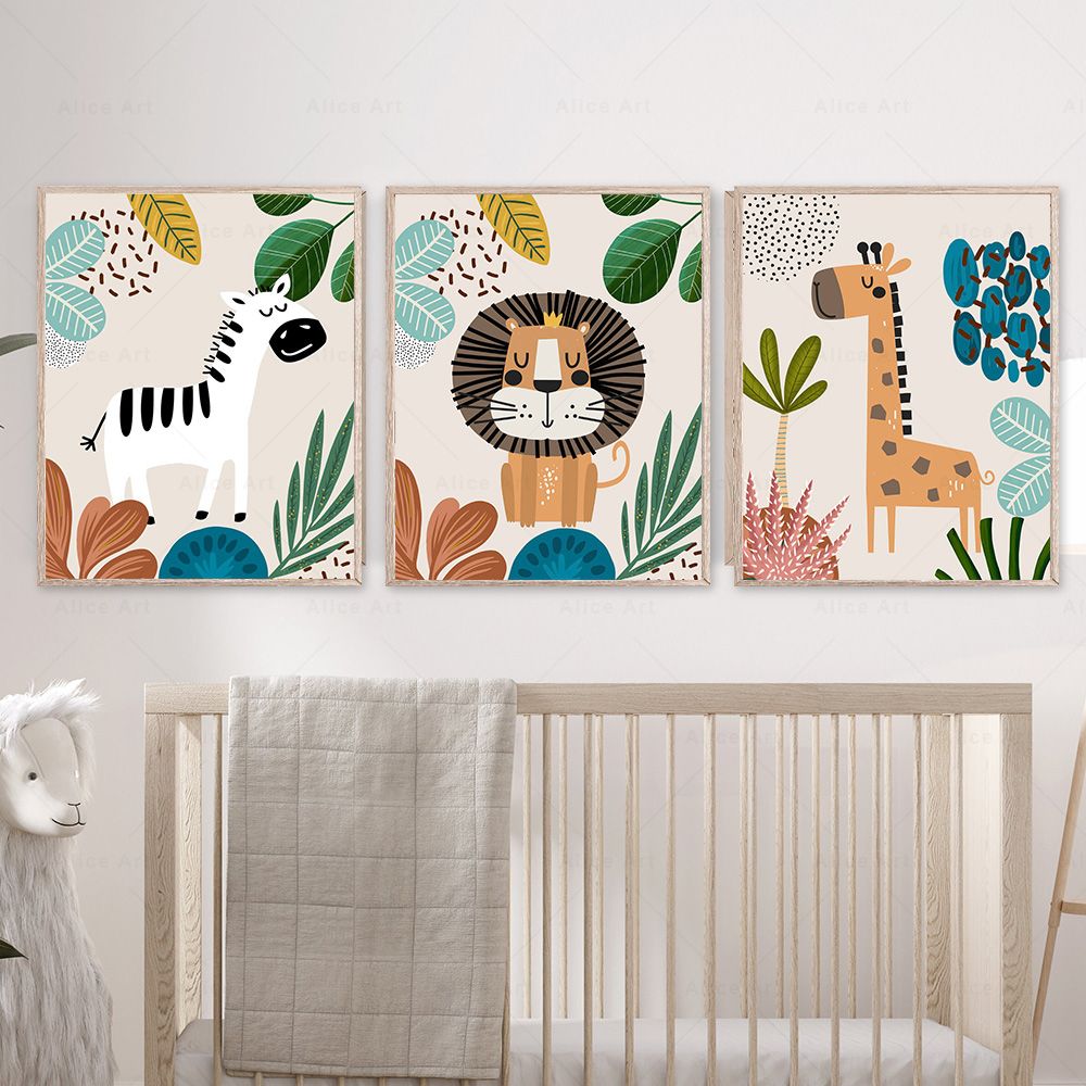 Boho Maymun Aslan Zürafa Kuş Z - Baby Zebra Nursery incelemesi ve fiyatı