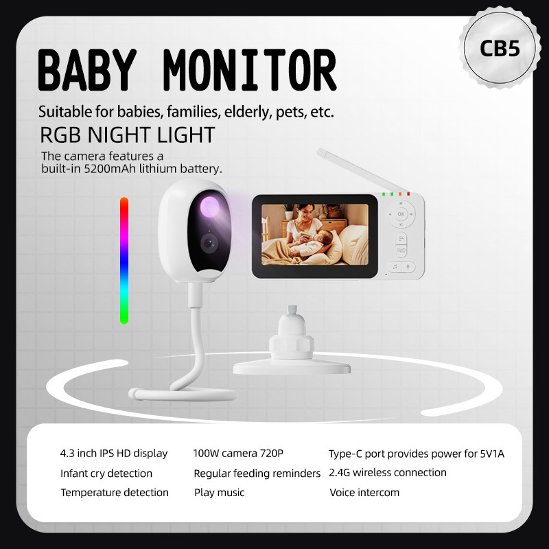 4.3 inç Akıllı Bebek İzleme Ka - Baby Nursery Camera incelemesi ve fiyatı