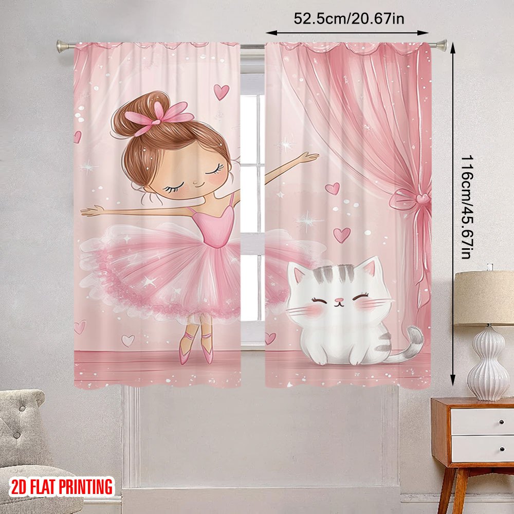 Pembe Balerin ve Kedi Karartma - Baby Nursery Blackout Curtains incelemesi ve fiyatı