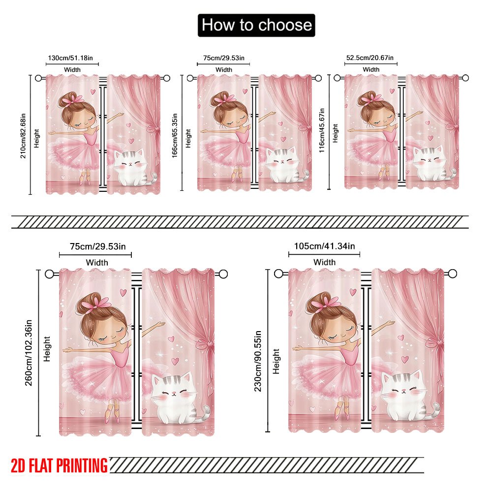 Pembe Balerin ve Kedi Karartma - Baby Nursery Blackout Curtains incelemesi ve fiyatı