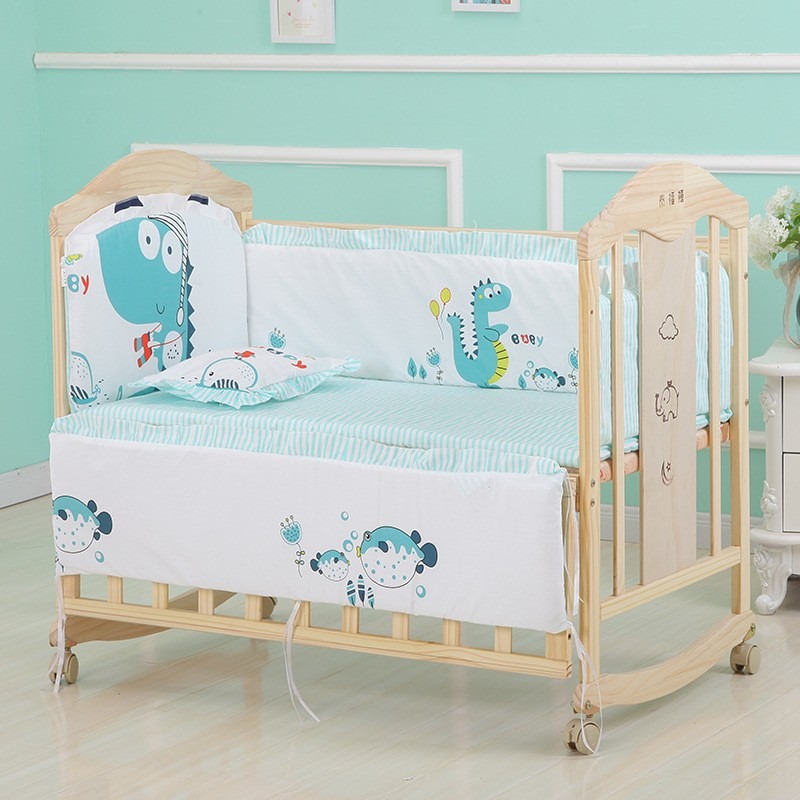 6 adet karikatür pamuk beşik n - Convertible Crib Set incelemesi ve fiyatı