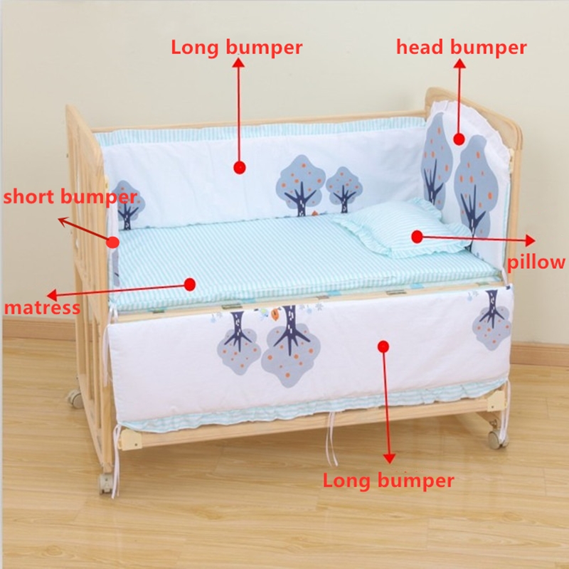 6 adet karikatür pamuk beşik n - Convertible Crib Set incelemesi ve fiyatı