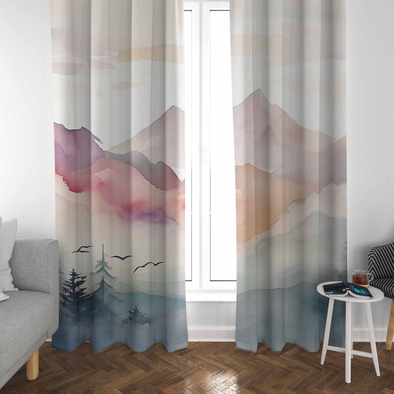 Dağ Ormanı Kreş Perdesi Çocuk  - Baby Nursery Blackout Curtains incelemesi ve fiyatı