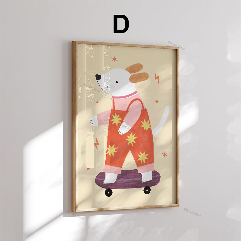 Komik Çizgi Film Hayvan Çocuk  - Baby Nursery Posters incelemesi ve fiyatı