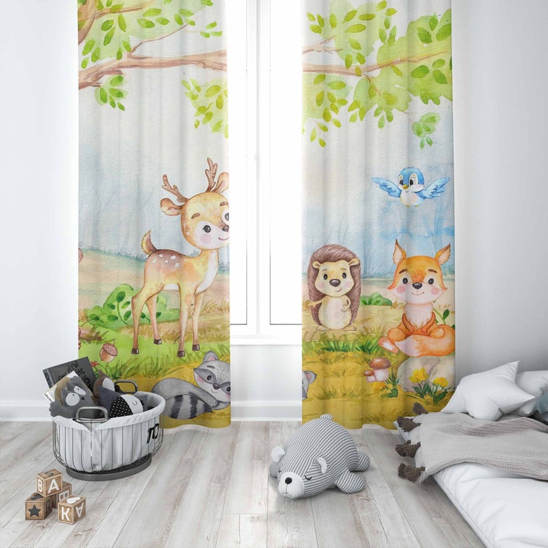 Orman Hayvanları Perdeleri Çoc - Baby Nursery Blackout Curtains incelemesi ve fiyatı