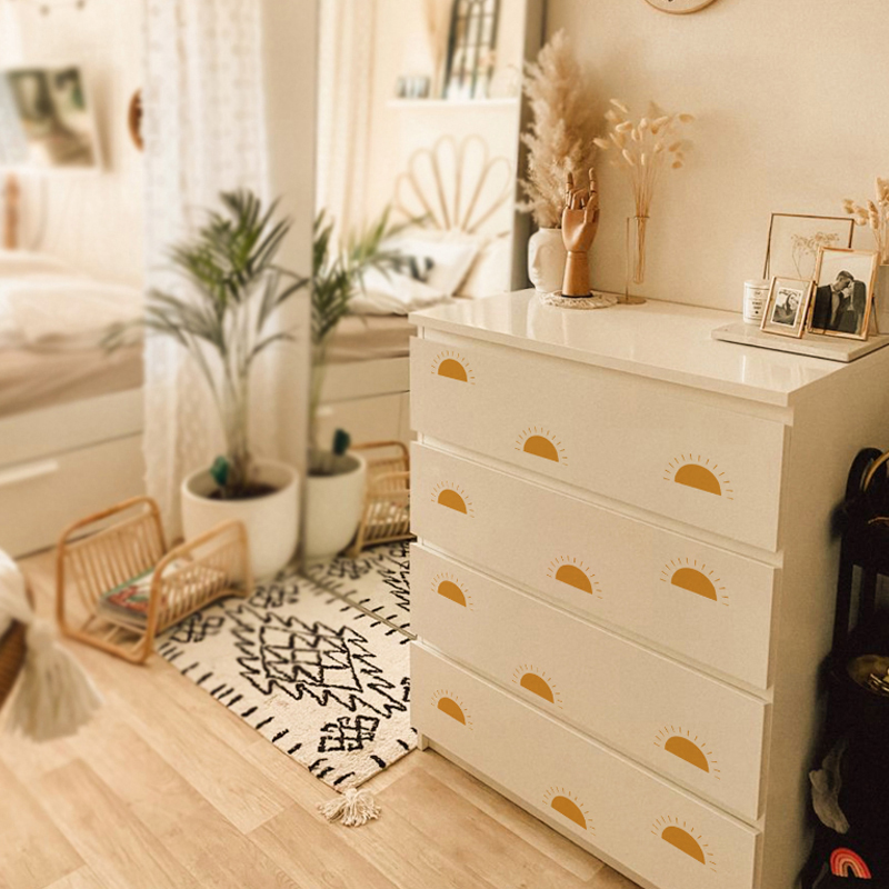 Boho sarı turuncu yarım güneş  - Baby Nursery Yellow Walls incelemesi ve fiyatı