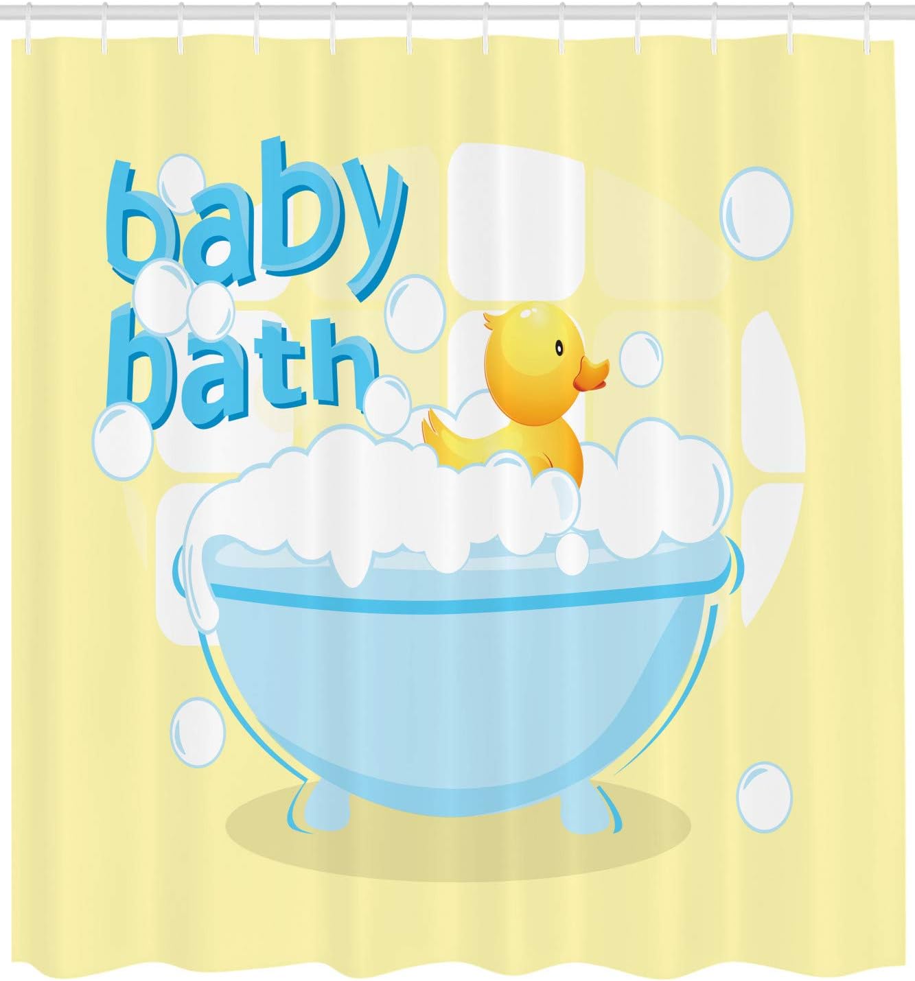 Sarı Bebek Banyo Duş Perdesi E - Baby Nursery Curtains incelemesi ve fiyatı