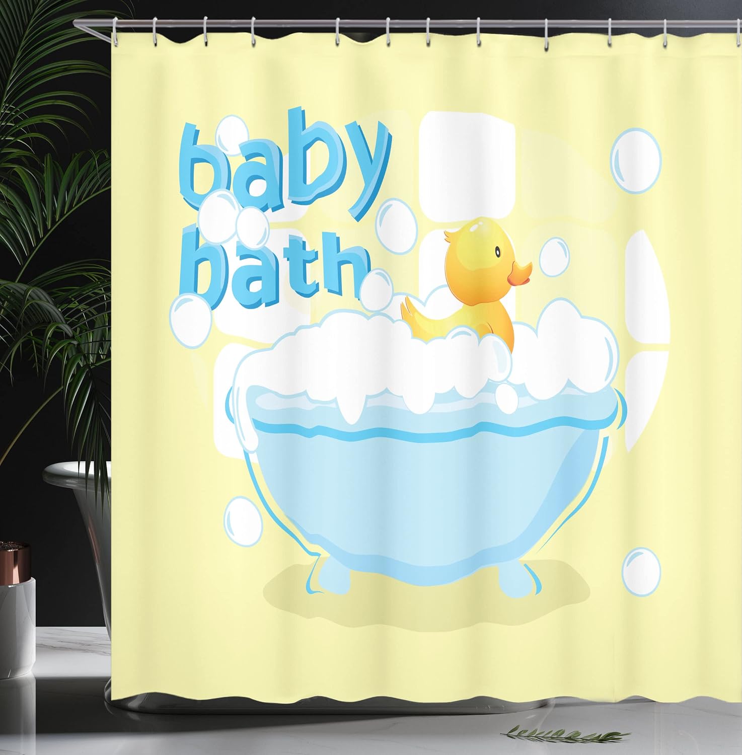 Sarı Bebek Banyo Duş Perdesi E - Baby Nursery Curtains incelemesi ve fiyatı