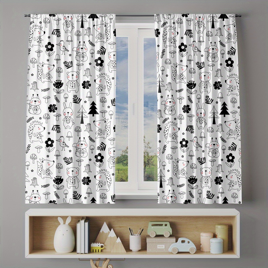 Sevimli Ormanlık Çocuk Odası P - Baby Nursery Curtains incelemesi ve fiyatı