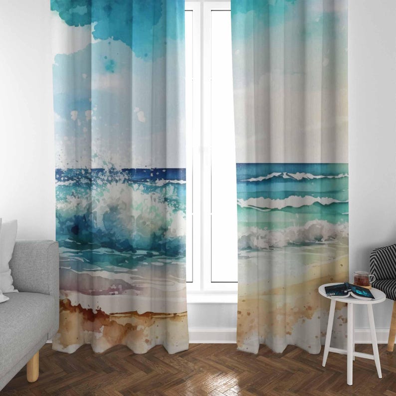 Deniz Dalgası Perdeleri Okyanu - Baby Nursery Blackout Curtains incelemesi ve fiyatı