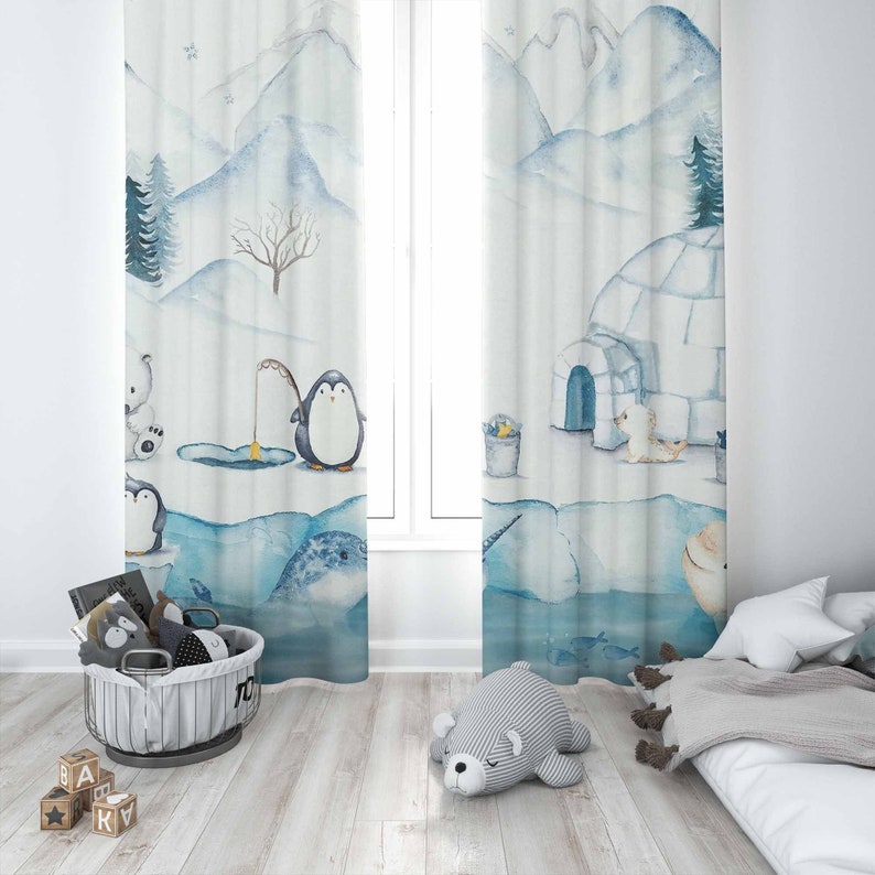 Arktik Hayvanlar Kreş Perdesi  - Baby Nursery Blackout Curtains incelemesi ve fiyatı