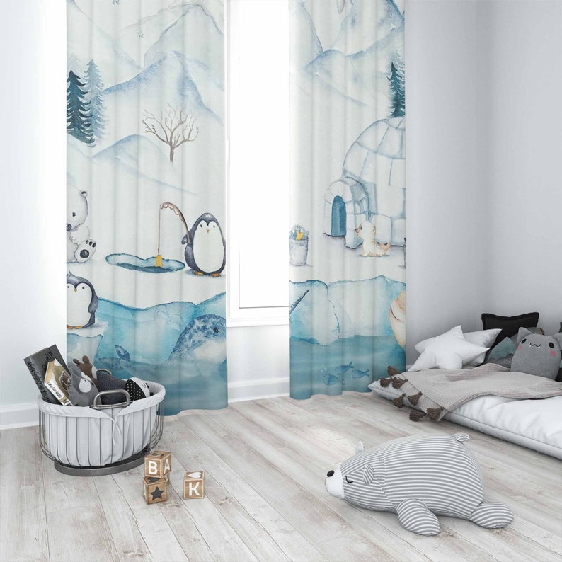 Arktik Hayvanlar Kreş Perdesi  - Baby Nursery Blackout Curtains incelemesi ve fiyatı