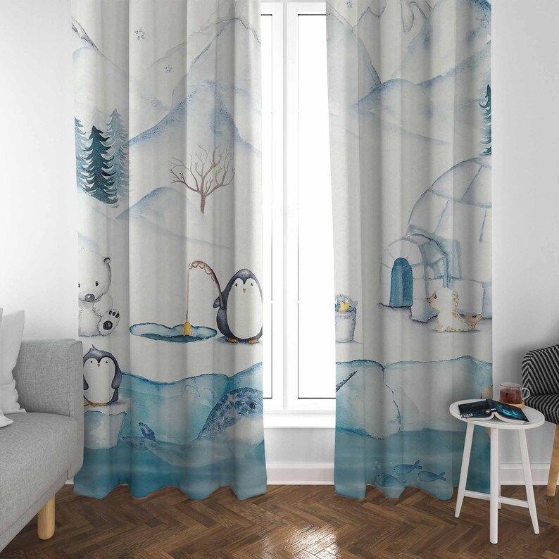 Arktik Hayvanlar Kreş Perdesi  - Baby Nursery Blackout Curtains incelemesi ve fiyatı