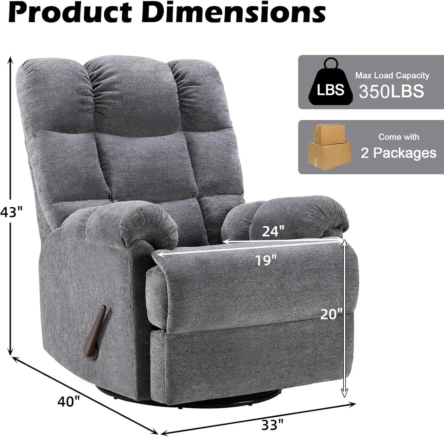 Gri Döner Sallanan Yatar Koltu - Rocking Chair Nursery incelemesi ve fiyatı