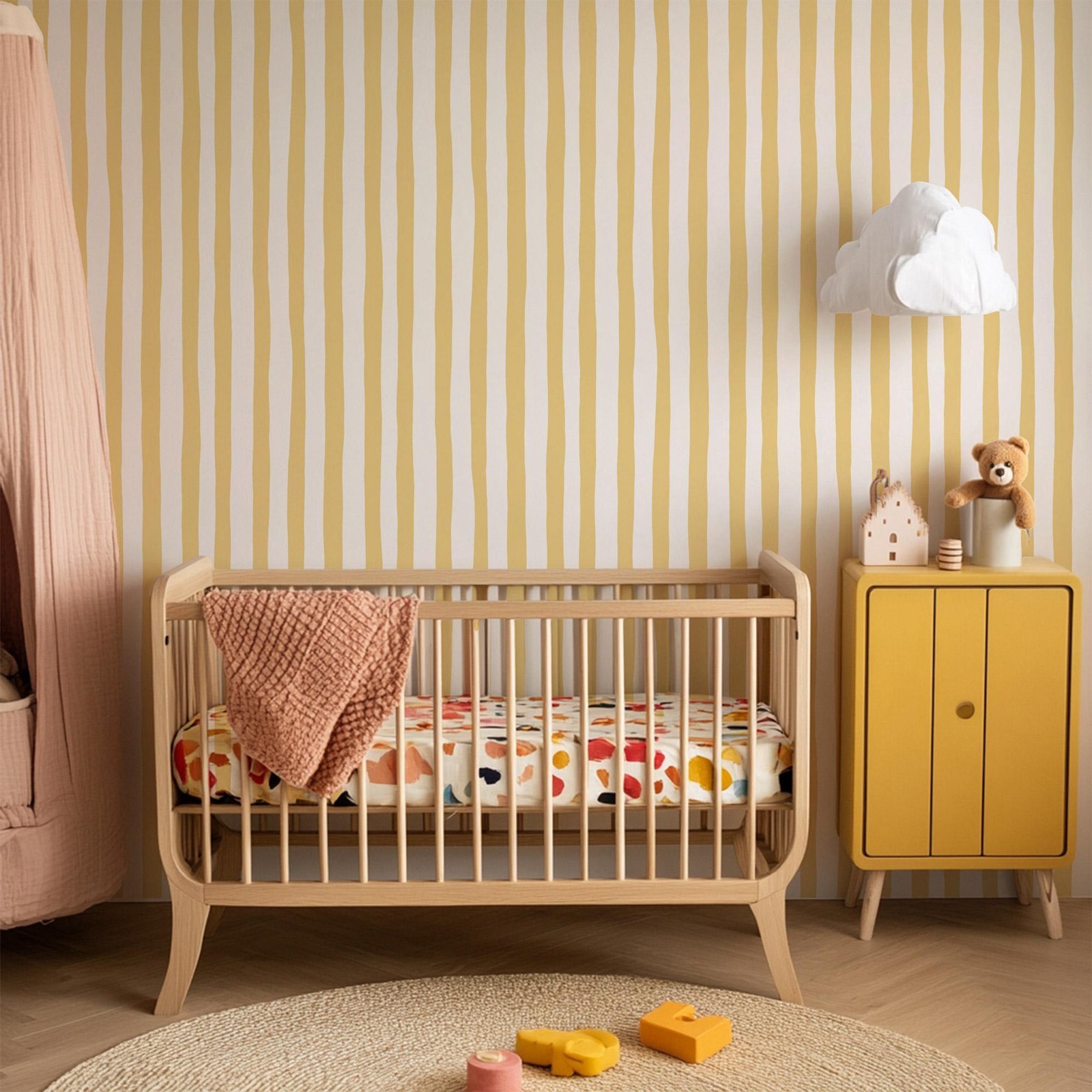 Güneş Işığı Sarısı Sallanan Çi - Baby Nursery Yellow Walls incelemesi ve fiyatı